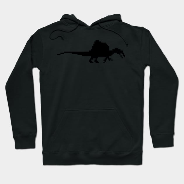 8-bit spinosaurus Black Hoodie by arc1